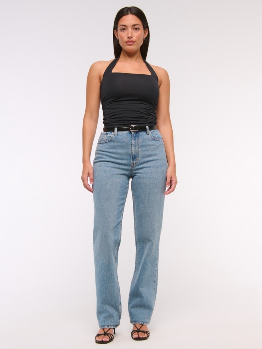 Abercrombie & Fitch The ‘90s Straight Ultra High Rise Curve Love Jeans